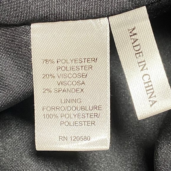 NWOT Blazer Charcoal Heather-Print Sz 12 - Picture 14 of 15